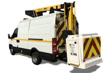 Minibus Hire Shrewsbury - 12.5M Cherry Picker 3.5T - Van hire Shrewsbury